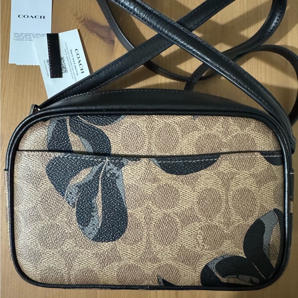 🎁 Coach Mini Jamie Camera Bag In Signature Canvas With Bow Print - Picture 7 of 10